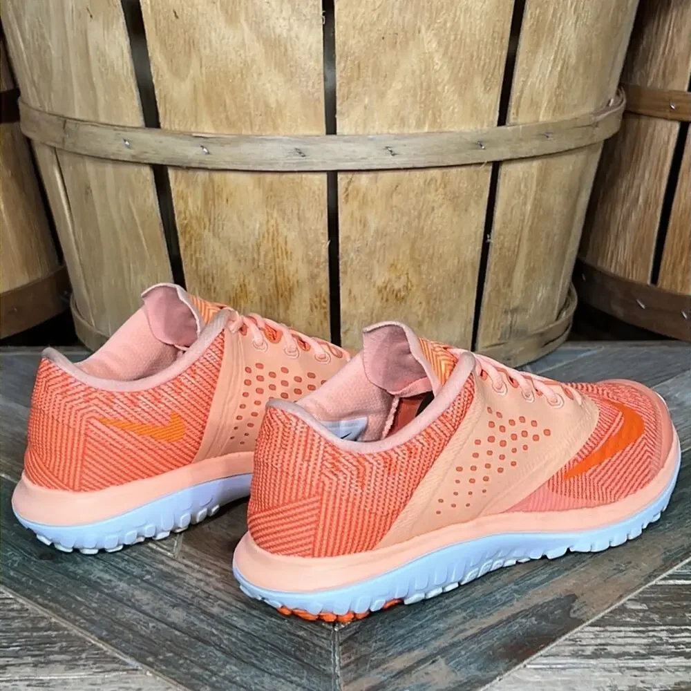 Nike FS Lite Run 2 Premium Sunset Glow Orange 704881-800 Running Shoes Womens 6